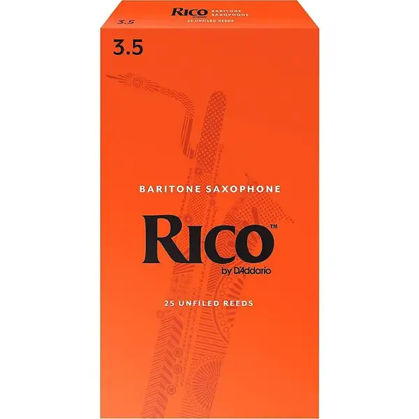 Трость для саксофона баритон Rico Baritone Saxophone Reeds 3.5 (25 штук)