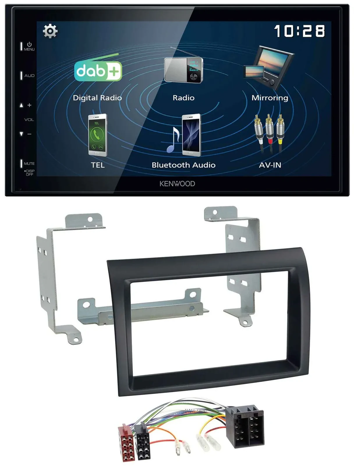 Kenwood 2DIN Bluetooth MP3 USB DAB Autoradio für Fiat Ducato 06-11 Citroen Jumpe