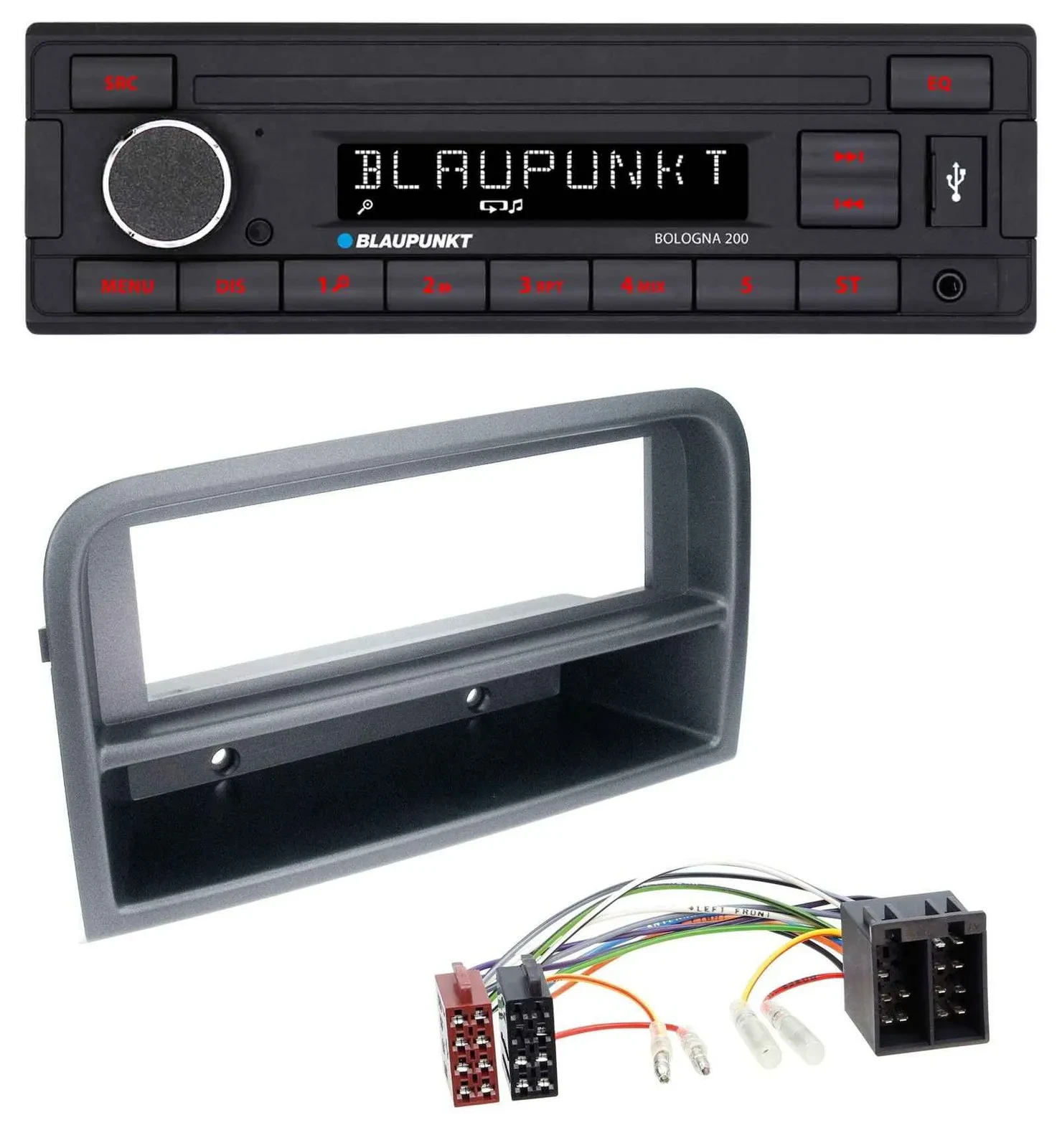 Blaupunkt MP3 AUX USB 1DIN Autoradio für Fiat Croma (ab 2005)