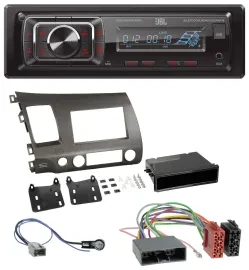 JBL SD AUX MP3 USB Bluetooth Autoradio für Honda Civic Hybrid FD3 06-10 anthrazi