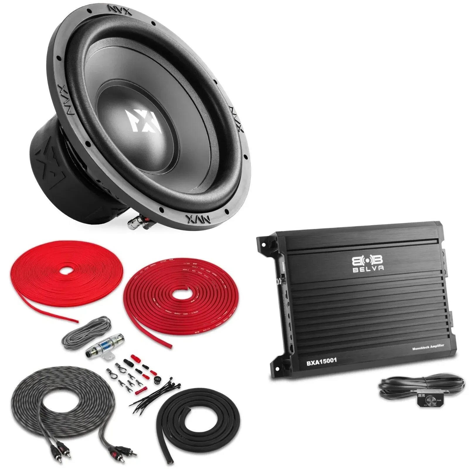 Сабвуфер NVX NSW122v3 12" 700W двухкатушечный 2 Ом в корпусе