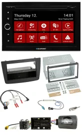 Blaupunkt 2DIN Lenkrad Bluetooth USB TMC DAB Navigation für Alfa Mito 14-18 schw