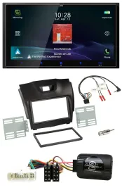 JVC USB Bluetooth 2DIN DAB Lenkrad Autoradio für Isuzu D-Max ab 12 dunkelgrau
