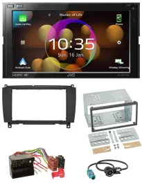 JVC DAB MP3 2DIN Bluetooth USB Autoradio für Mercedes CLK C209 A209 04-10