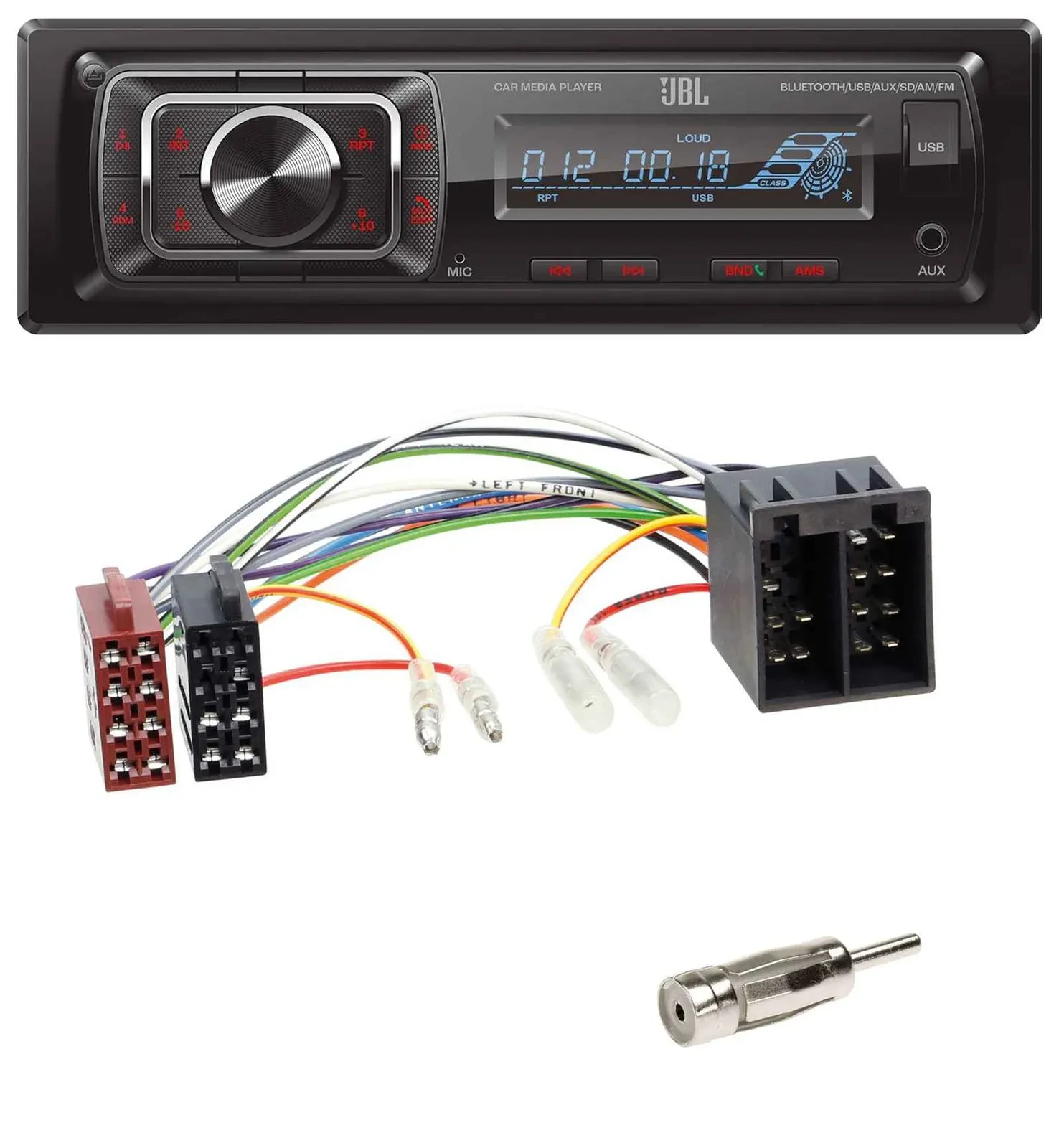 JBL SD AUX MP3 USB Bluetooth Autoradio für Porsche Boxster (1996-2004)