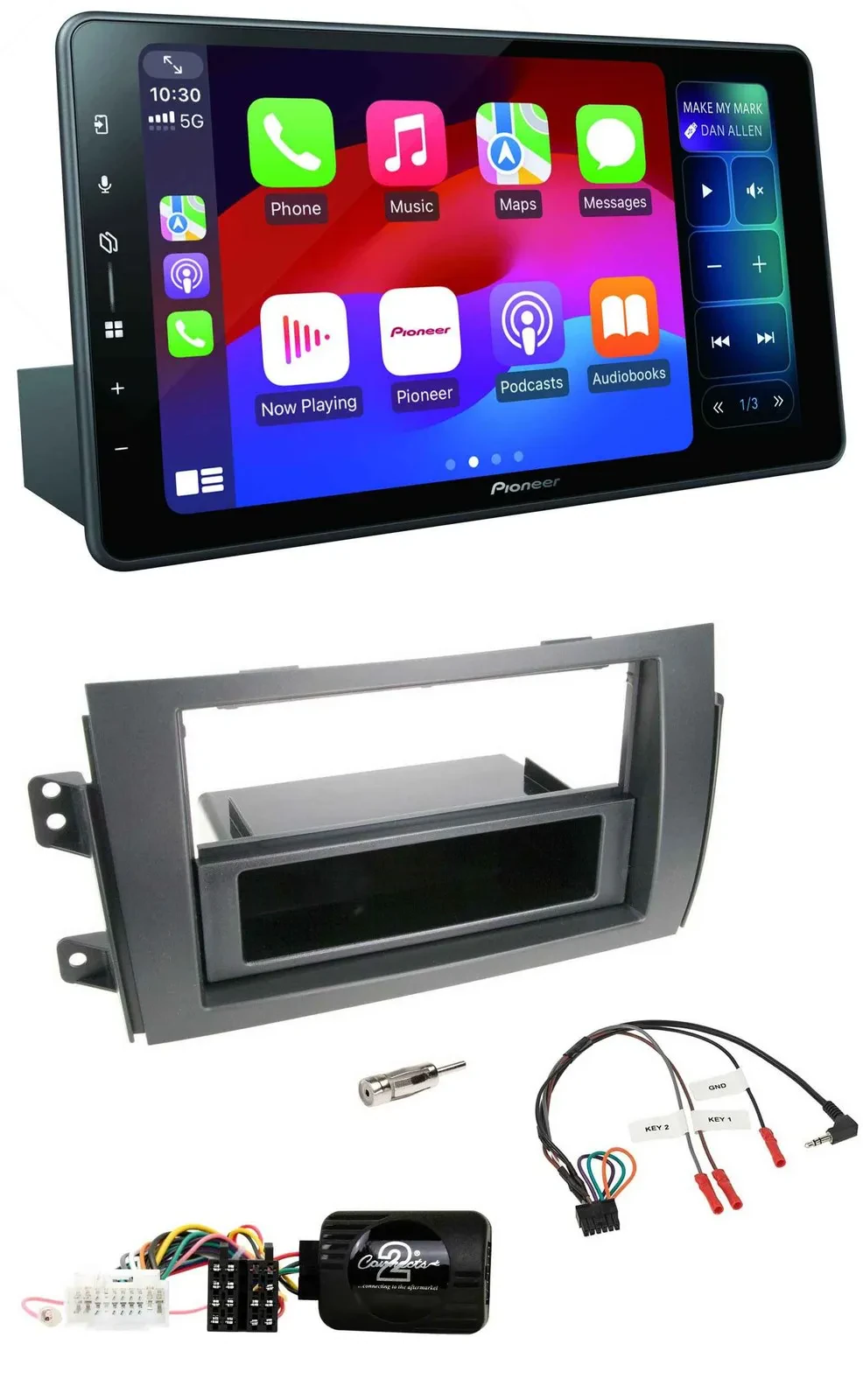 Автомагнитола Pioneer Bluetooth DAB USB, поддержка управления с руля, для Fiat Sedici/Suzuki SX4