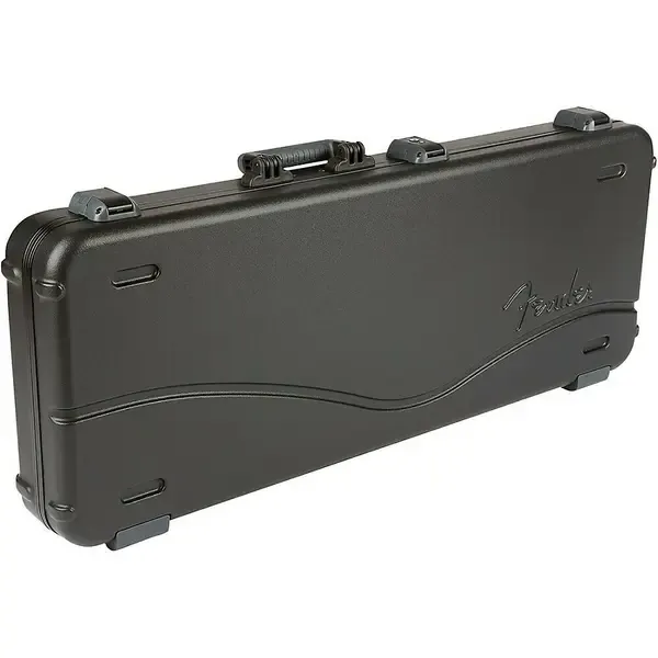 Кейс для электрогитары Fender Deluxe Molded ABS Strat-Tele Guitar Case Black Gray/Silver