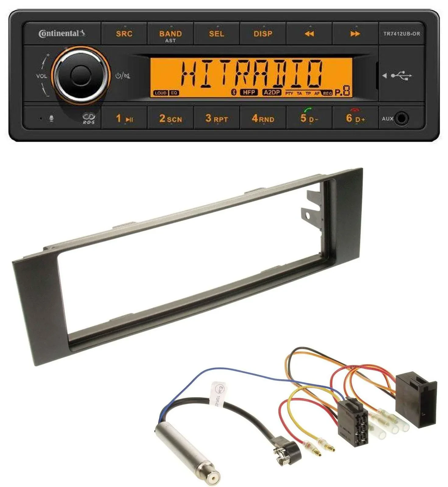 Автомагнитола Continental для Audi A3 (8P, 2003–2006) MP3, Bluetooth, USB, AUX, ISO