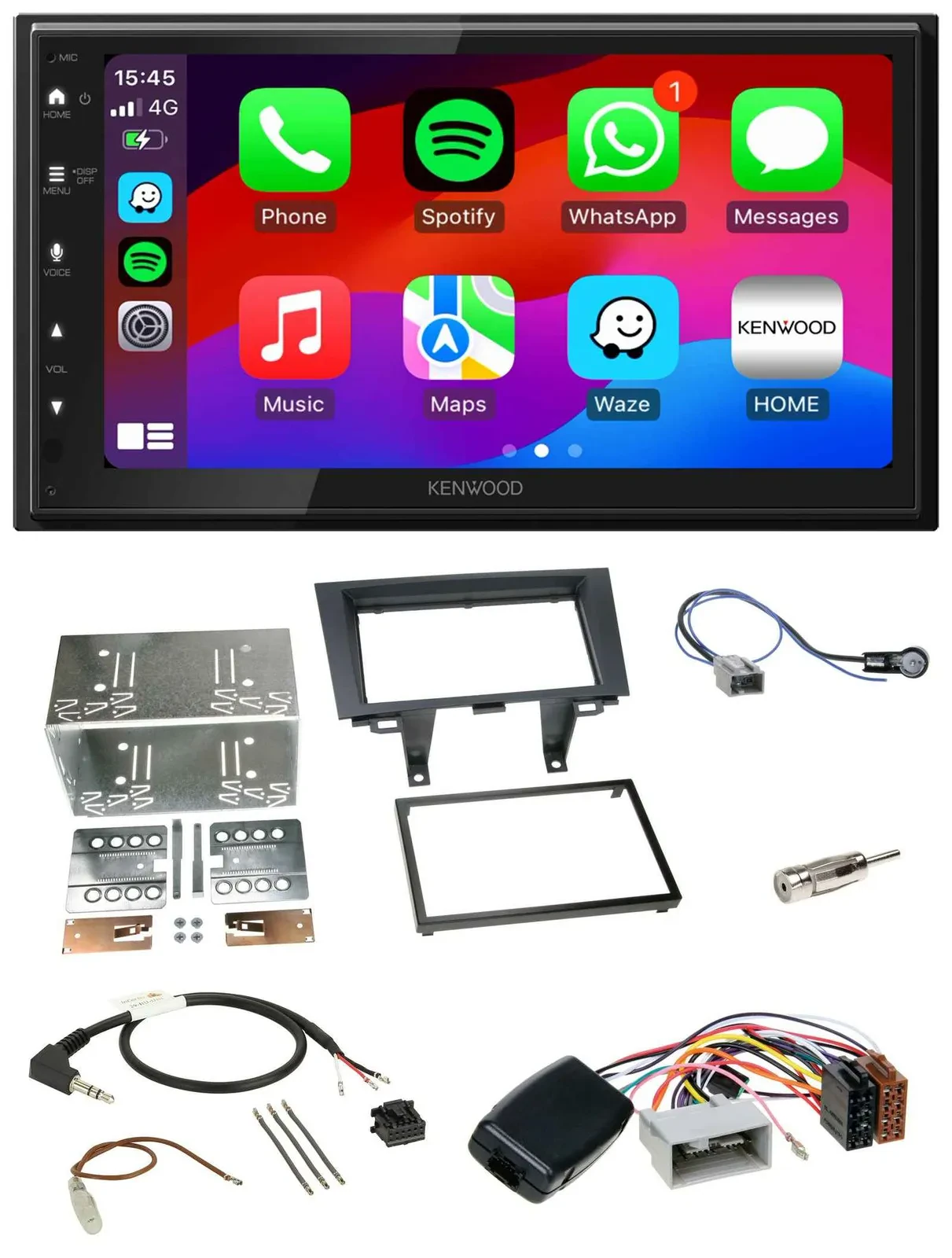 Kenwood Lenkrad USB DAB 2DIN Bluetooth Autoradio für Honda CRV 2006-2012