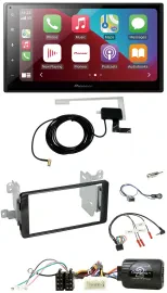 Pioneer USB Bluetooth DAB Lenkrad 2DIN Autoradio für Mitsubishi ab 2012 Outlande