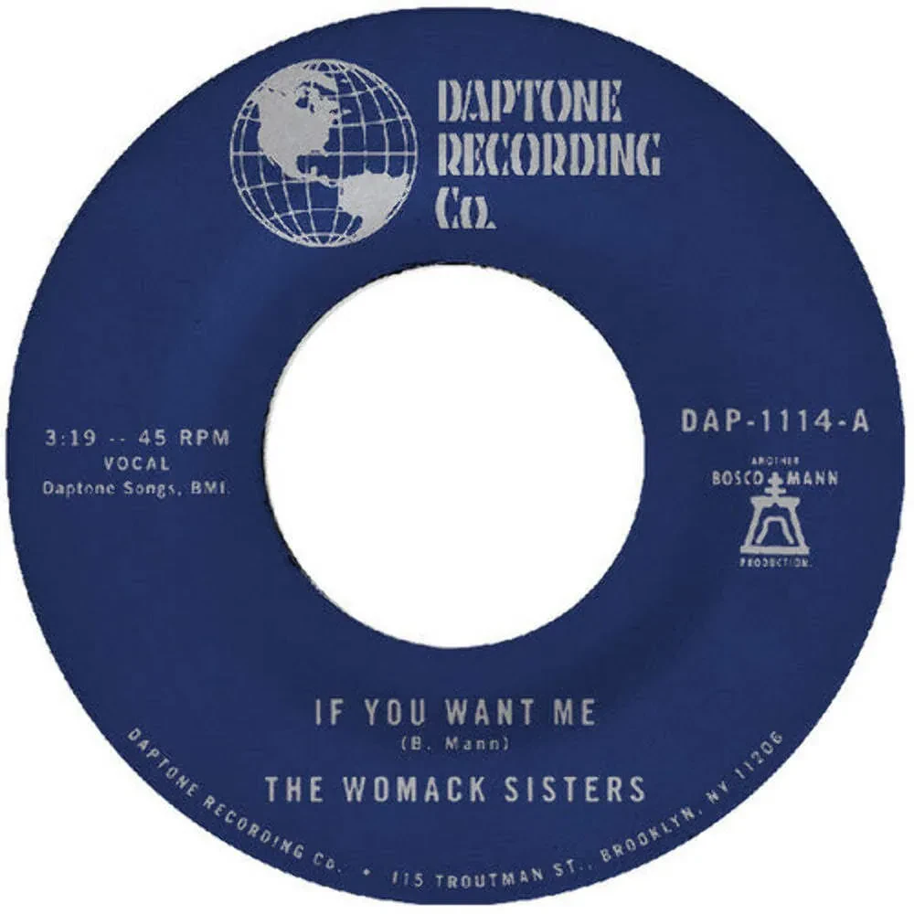 Виниловая пластинка The Womack Sisters – If You Want Me / I Just Don't Want You (To Say Goodbye) Релиз 2025