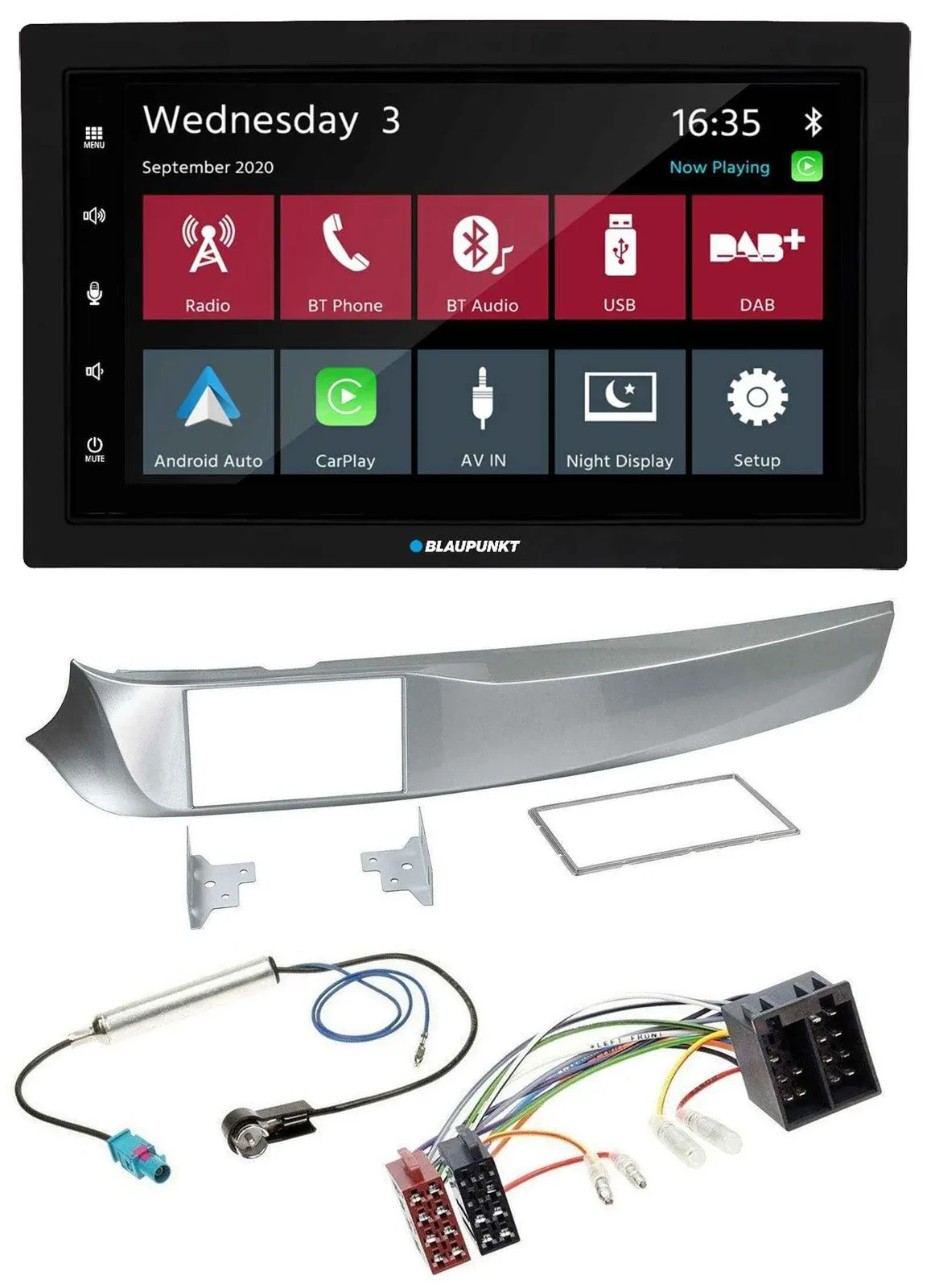 Blaupunkt 2DIN MP3 USB Bluetooth DAB Autoradio für Alfa Giulietta 05/2010-10/201