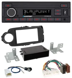 Blaupunkt MP3 AUX USB 1DIN Autoradio für Toyota Yaris (11-14) - schwarz