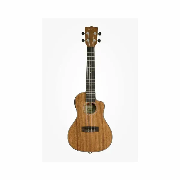 KALA KA-SMHCE-C - Solid Mahogany Concert Ukulele, with EQ, Cutaway & Case