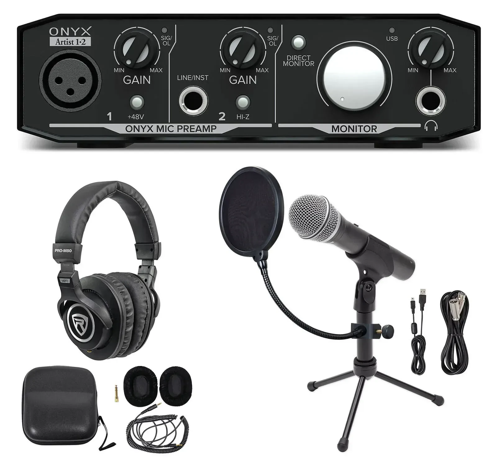 Комплект для подкастов Rockville Podcasting Recording Bundle