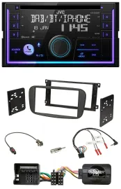 JVC Lenkrad USB 2DIN DAB Bluetooth CD Autoradio für Ford S-Max Mondeo 2007-2014