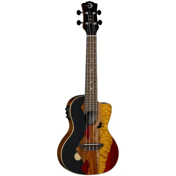 Luna Vista Wolf Tropical Wood Concert Acoustic-Electric Ukulele Gloss - DEMO