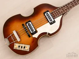 1974 Hofner 500/1 Beatle Bass Vintage Violin Bass w/ Blade Pickups, Case