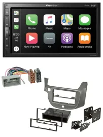 Pioneer USB MP3 DAB 2DIN Bluetooth Autoradio für Honda Jazz ab 09 silber