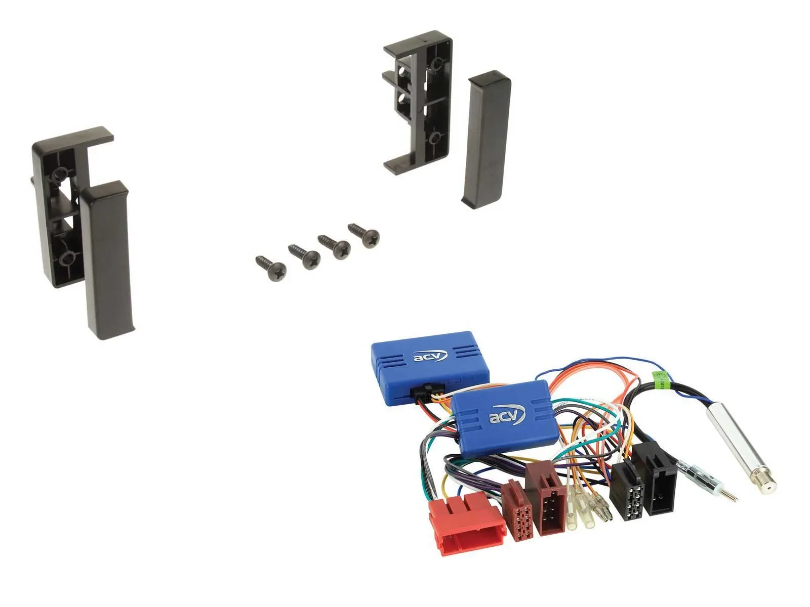 Einbauset CAN-Bus DIN Autoradio für Audi A4 B5 1999-2000 schwarz