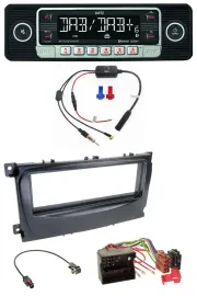 Dietz MP3 DAB Bluetooth USB Autoradio für Ford Focus C-Max Galaxy ab 2007 schwar