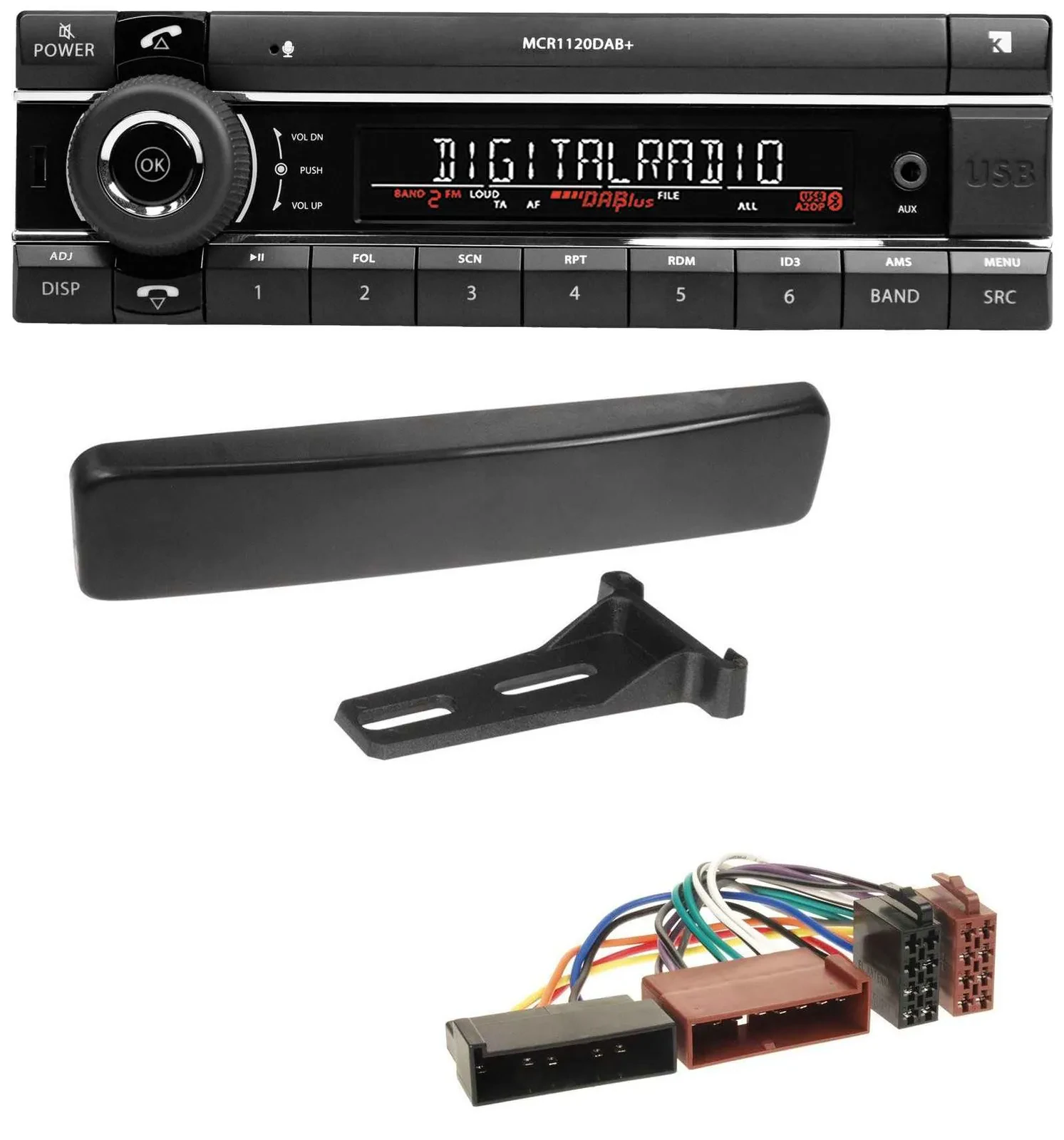 Автомагнитола для Ford Puma/Cougar/Fiesta/Focus/Mondeo Kienzle Bluetooth, USB, DAB, MP3