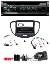 Автомагнитола для Hyundai i10 Pioneer USB MP3 DAB CD ISO (2009–2013) черная