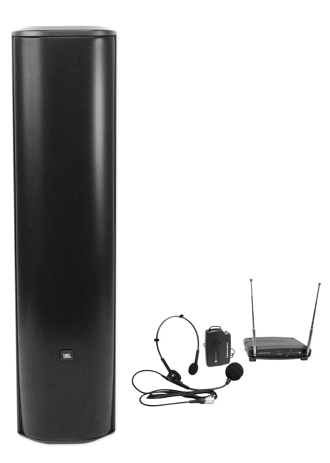 JBL CBT 70J-1 500w Black Swivel Wall Mount Line Array Column Speaker+Headset Mic