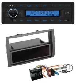 Автомагнитола для Citroen Jumper (2006–2011) VDO 1 DIN, USB, AUX, MP3, Quadlock