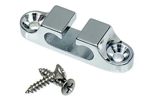 Hipshot 405100C 2-String Retainer/String Guide for Bass - CHROME with Screws