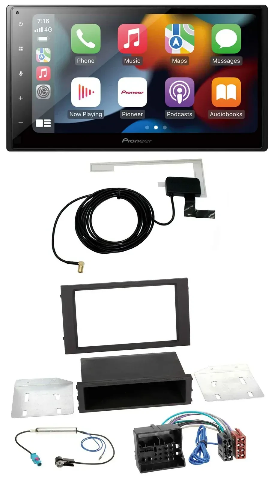 Автомагнитола для Seat Leon Pioneer 2-DIN, MP3, USB, Bluetooth, DAB