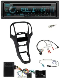 Kenwood Bluetooth DAB CD Lenkrad USB Autoradio für Opel Astra J 2009-2016 Perl s