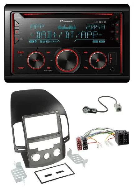 Pioneer 2DIN DAB MP3 Bluetooth USB CD Autoradio für Hyundai i30 (ab 08)