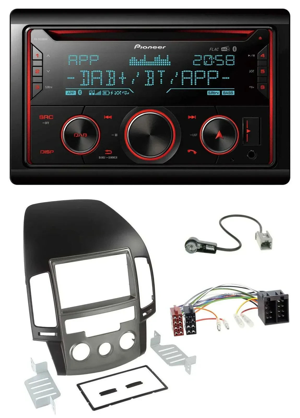 Автомагнитола для Hyundai i30 Pioneer 2DIN DAB CD Bluetooth USB MP3