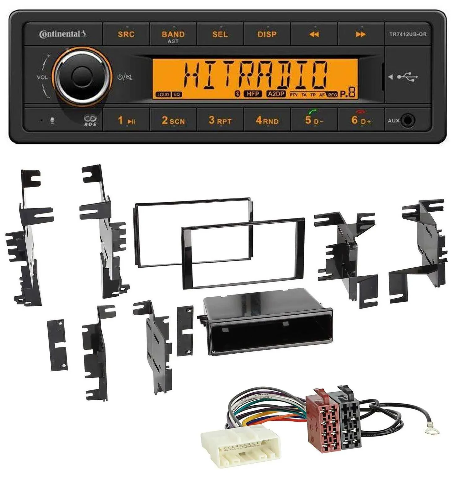 Continental MP3 Bluetooth AUX USB Autoradio für Nissan Versa ab 07 Xterra ab 13