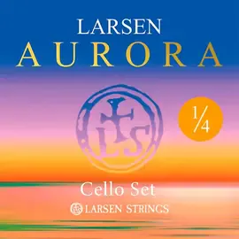 Струны для виолончели Larsen Strings Aurora Cello String Set 1/4 Size, Medium