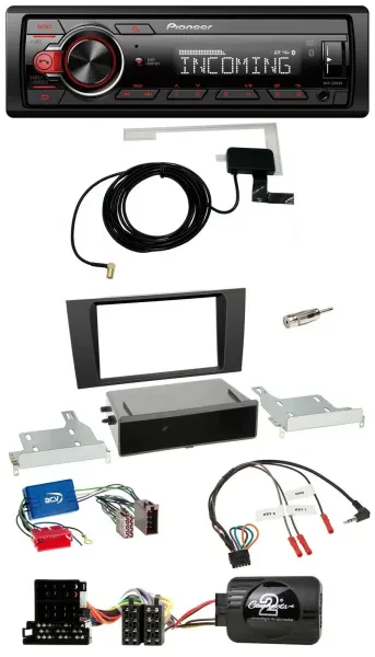 Pioneer MP3 Lenkrad CD DAB USB Autoradio für Audi A4 B5 1999-2001 Aktivsystem