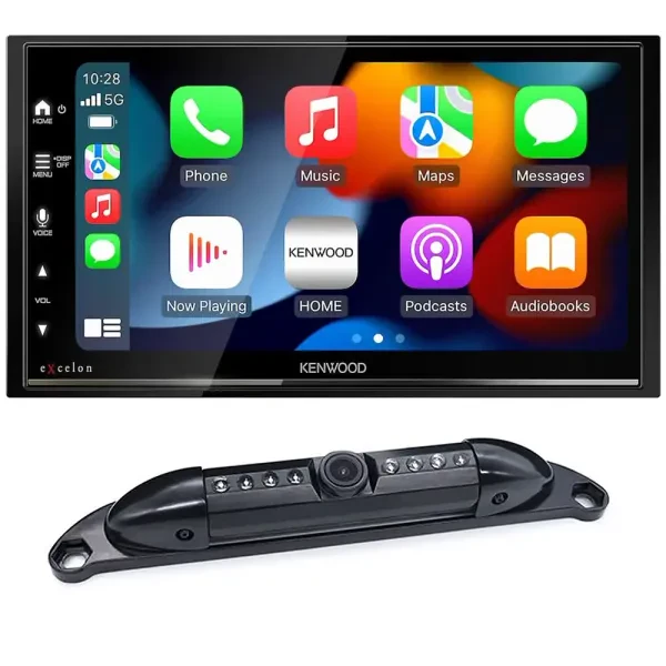 Kenwood DMX809S | 6.8” Double DIN Touchscreen Receiver with Camera