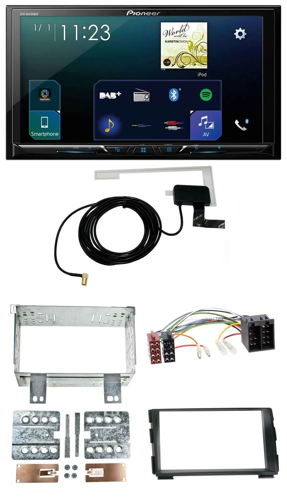 Автомагнитола Pioneer 2DIN DAB USB MP3 Bluetooth для Kia Ceed 2009–2012 и proCeed 2011–2013