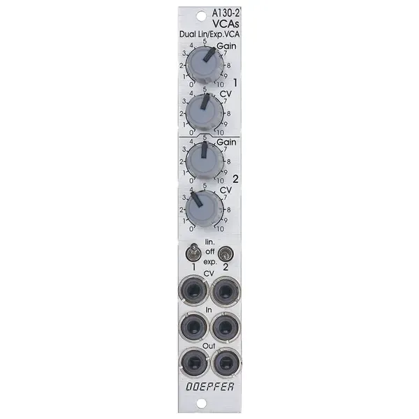 Модульный студийный синтезатор Doepfer A-130-2 Dual linear/exponential VCA Slim Line - VCA Modular Synthesizer