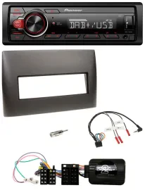 Автомагнитола Pioneer 1-DIN, MP3, DAB, USB, для Fiat Stilo (2001–2007), черная