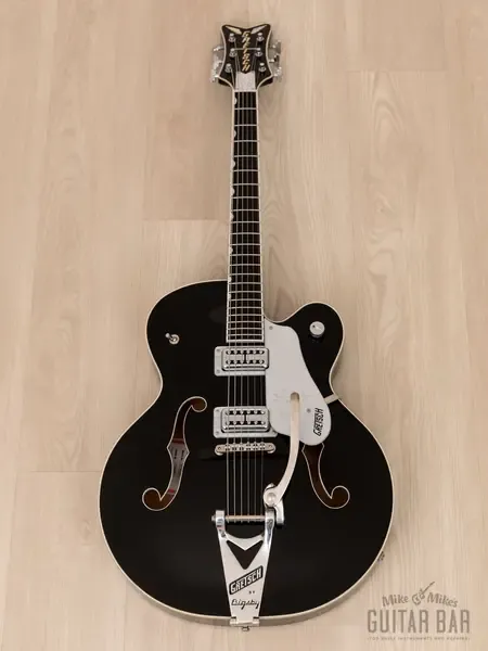 Электрогитара полуакустическая Gretsch Brian Setzer Black Phoenix G6136SLBP w/ TV Jones, Case & Tags 2009