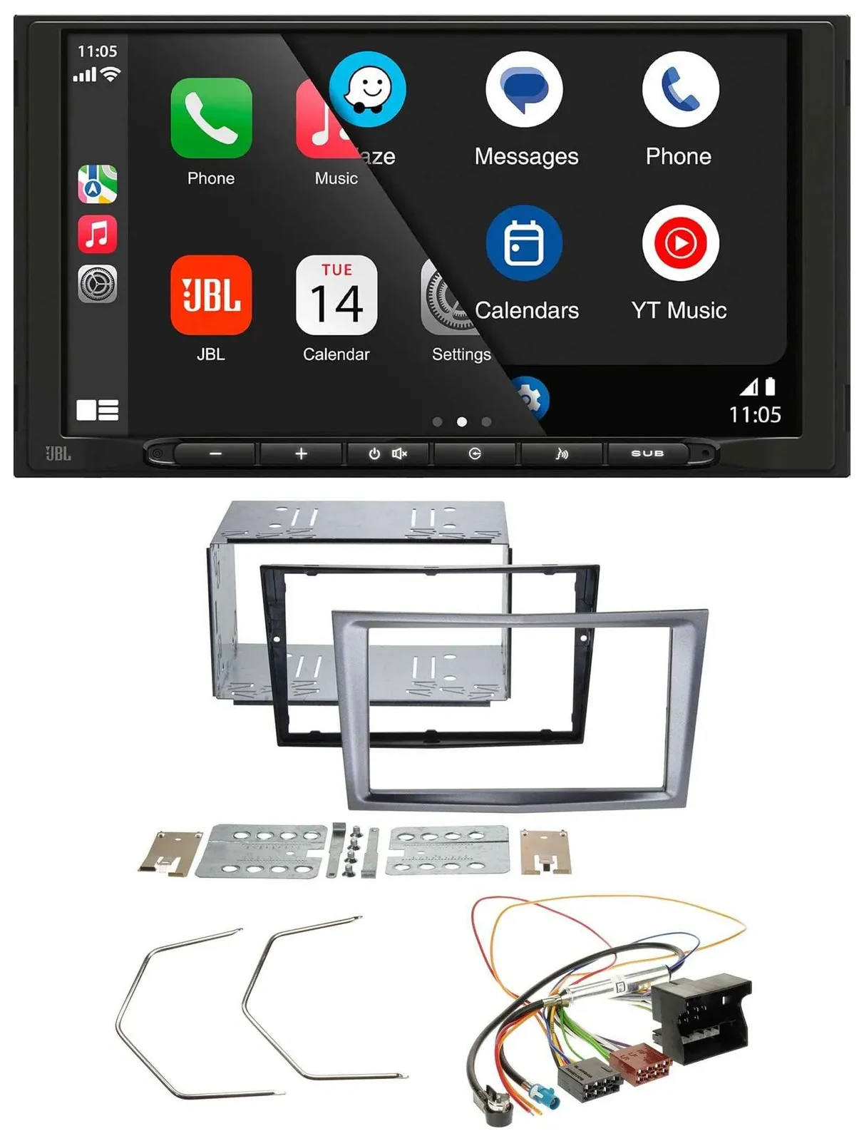 JBL MP3 DAB Bluetooth USB 2DIN Autoradio für Opel Antara Astra H Zafira B charco