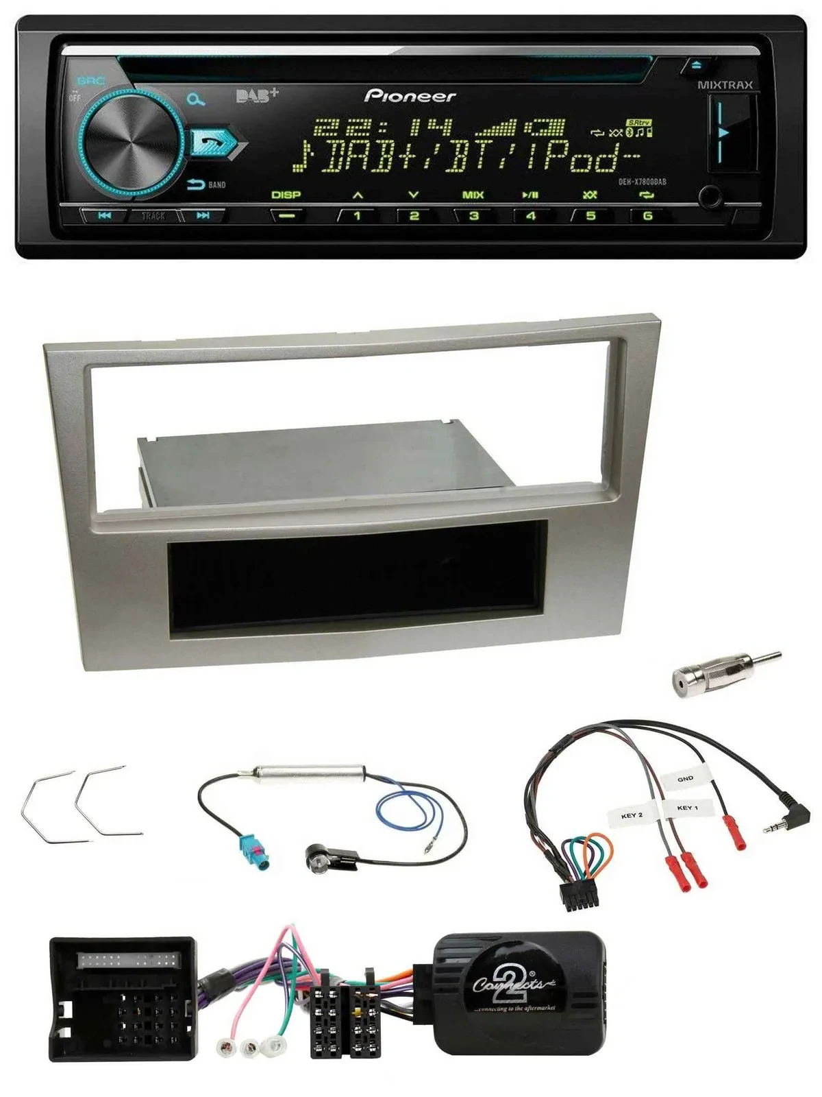 Автомагнитола Pioneer DAB, CD, USB, Bluetooth для Opel Zafira B/Astra H/Corsa D