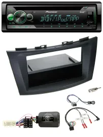 Pioneer USB MP3 DAB Lenkrad CD Autoradio für Suzuki Swift Sport ab 2011 schwarz