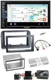 Alpine Bluetooth TMC USB DAB 2DIN Lenkrad Navigation für Fiat Croma 2005-2010