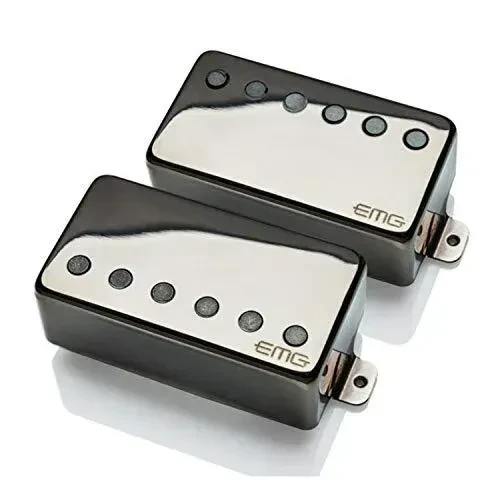 Комплект звукоснимателей для электрогитары EMG 57/66 TW Dual Mode Black Chrome