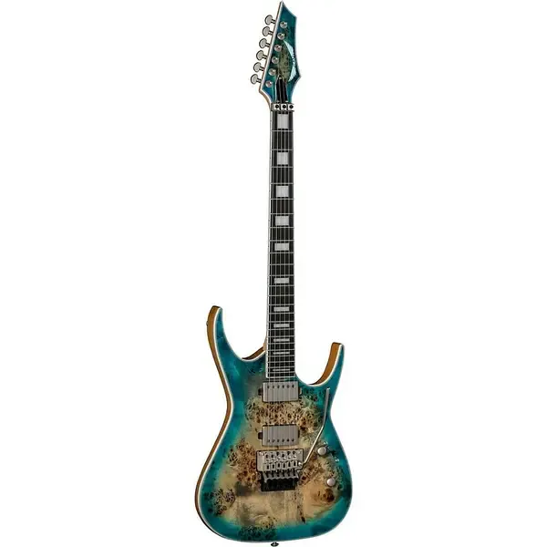 Электрогитара Dean Exile Select Burled Poplar with Floyd Satin Turquoise Burst