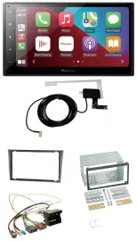 Pioneer USB Bluetooth DAB MP3 2DIN Autoradio für Opel Corsa C Quadlock 2000-2006