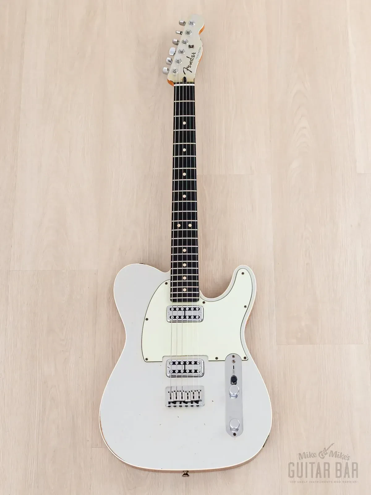 Электрогитара Fender Custom Shop Custom Teambuilt Double TV Jones Telecaster HH Relic Silver w/case USA 2013